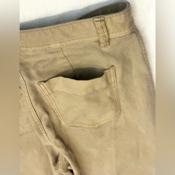 GAP Women’s Beige Tan Khaki High Rise Wide Leg Crop Trousers Pants Size 8 - Picture 15 of 16